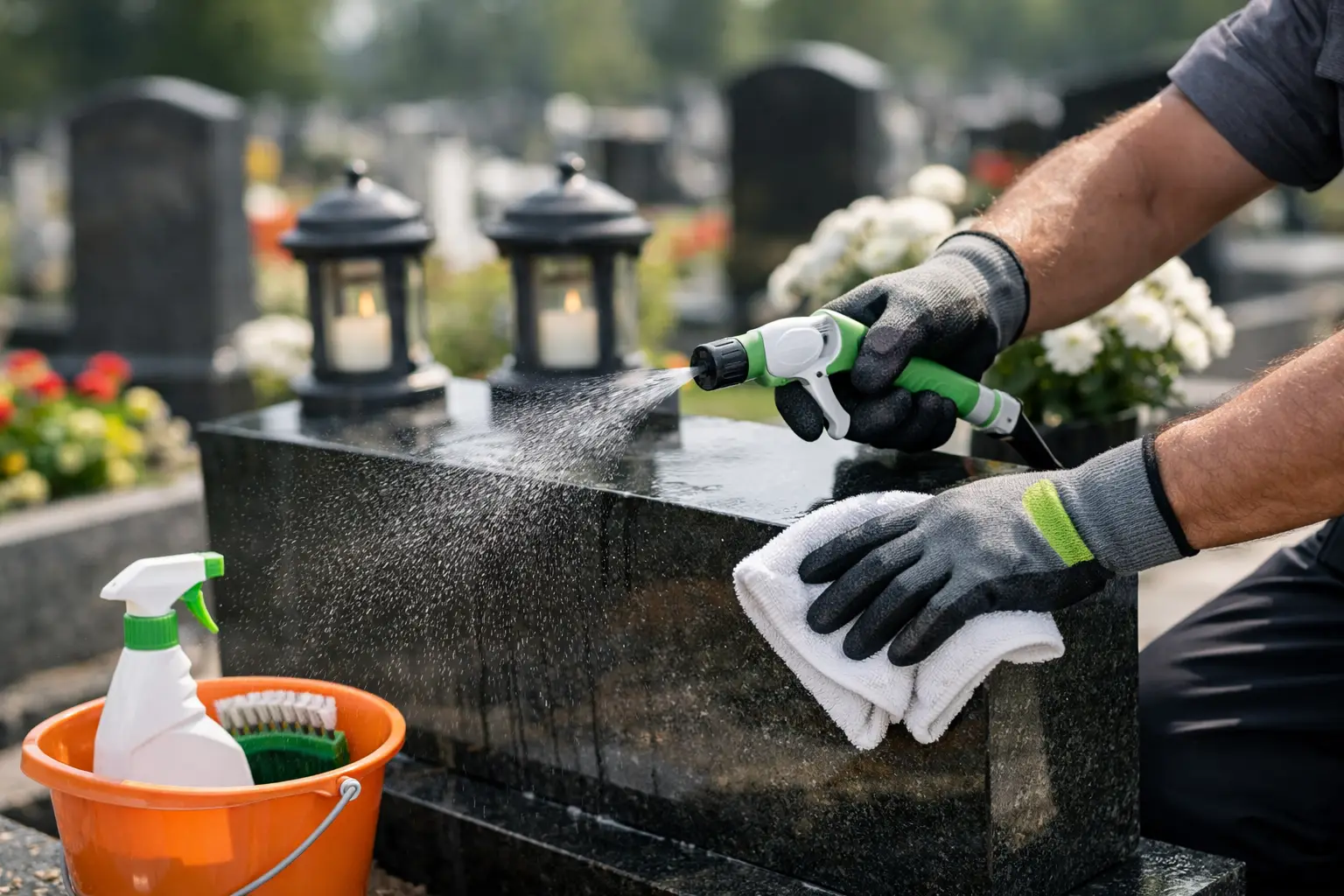 Čišćenje grobnog mjesta bez oštećenja